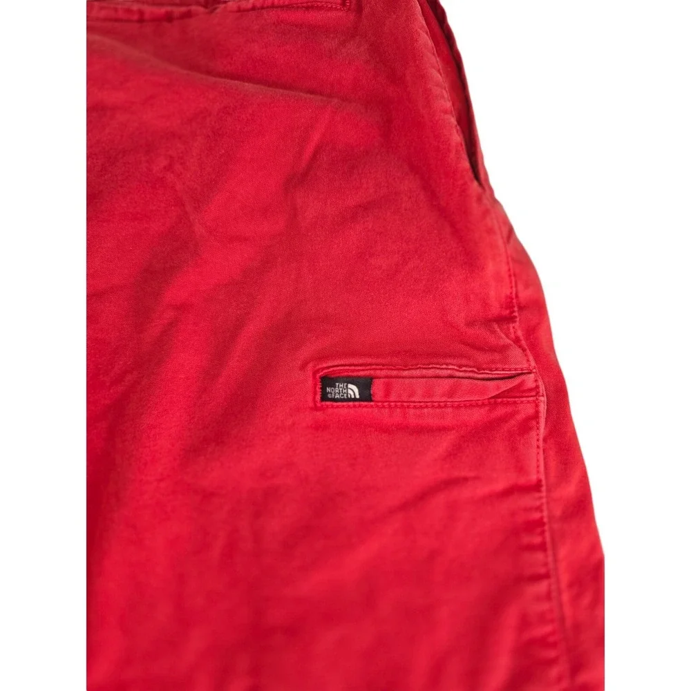The North Face Mens Red Shorts Size 32 Preppy Pocket Outdoor‎